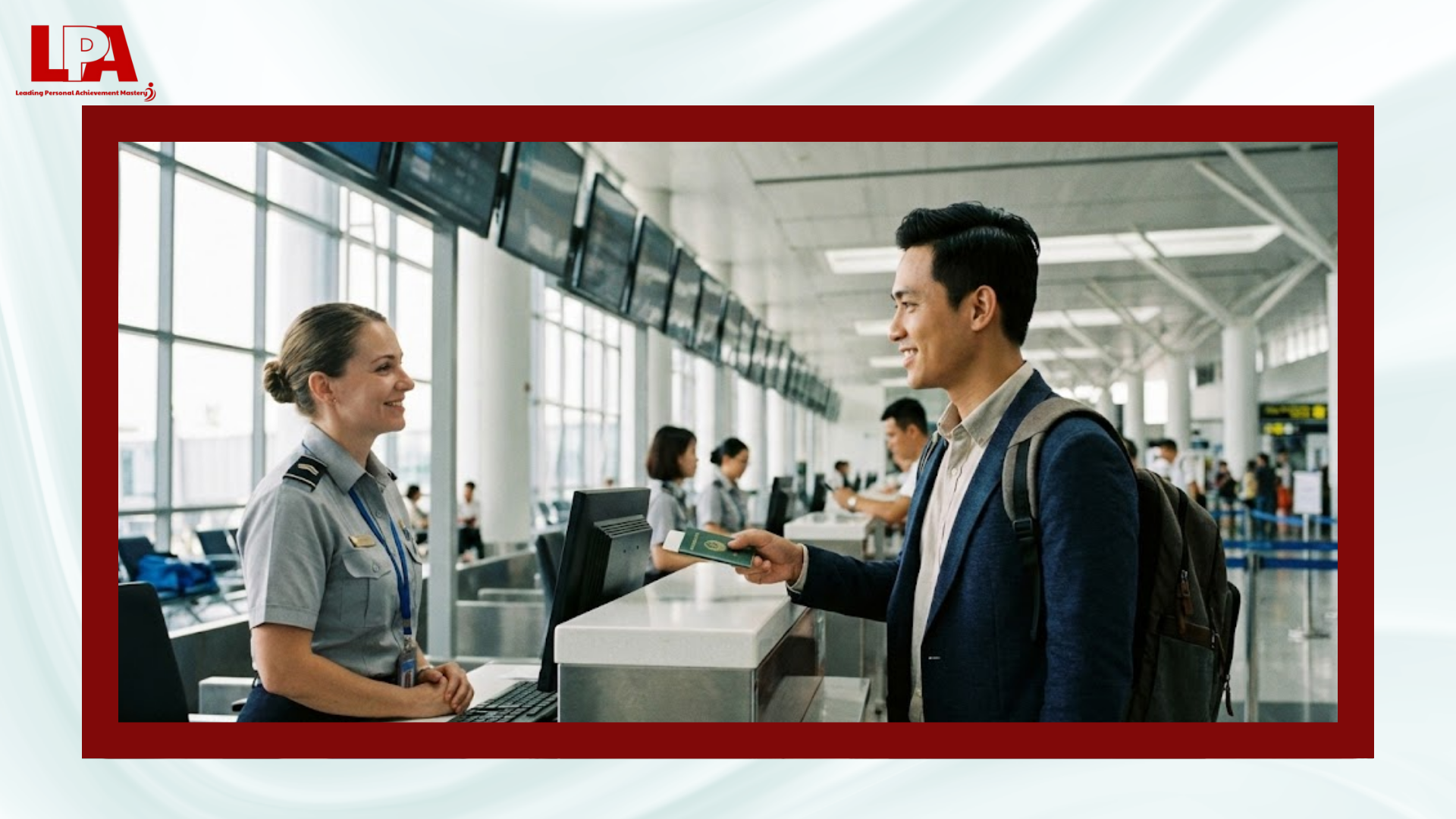 Khách du lịch Việt Nam làm thủ tục nhập cảnh tự tin tại sân bay quốc tế