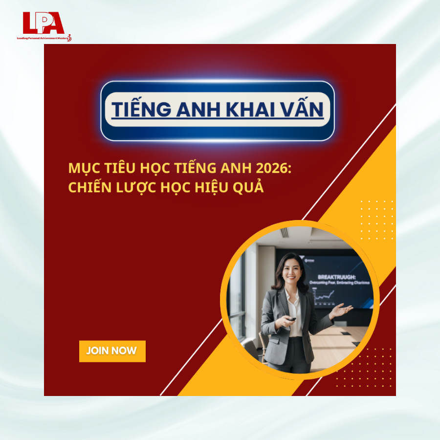 MỤC TIÊU HỌC TIẾNG ANH 2026 CHIẾN LƯỢC CHO NGƯỜI ĐI LÀM
