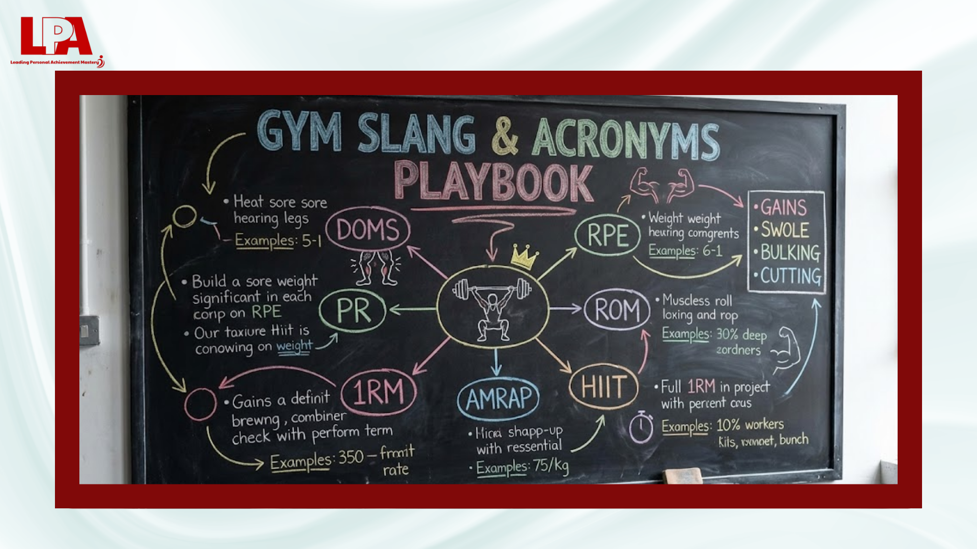 Từ vựng Tiếng Anh về Gym: Từ viết tắt; thuật ngữ chuyên môn (Acronyms & Jargon)
