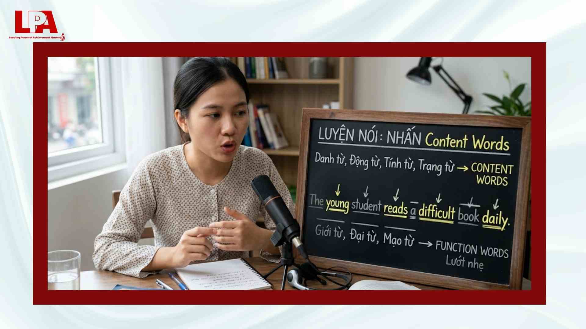 Học nhấn mạnh các từ chứa thông tin quan trọng