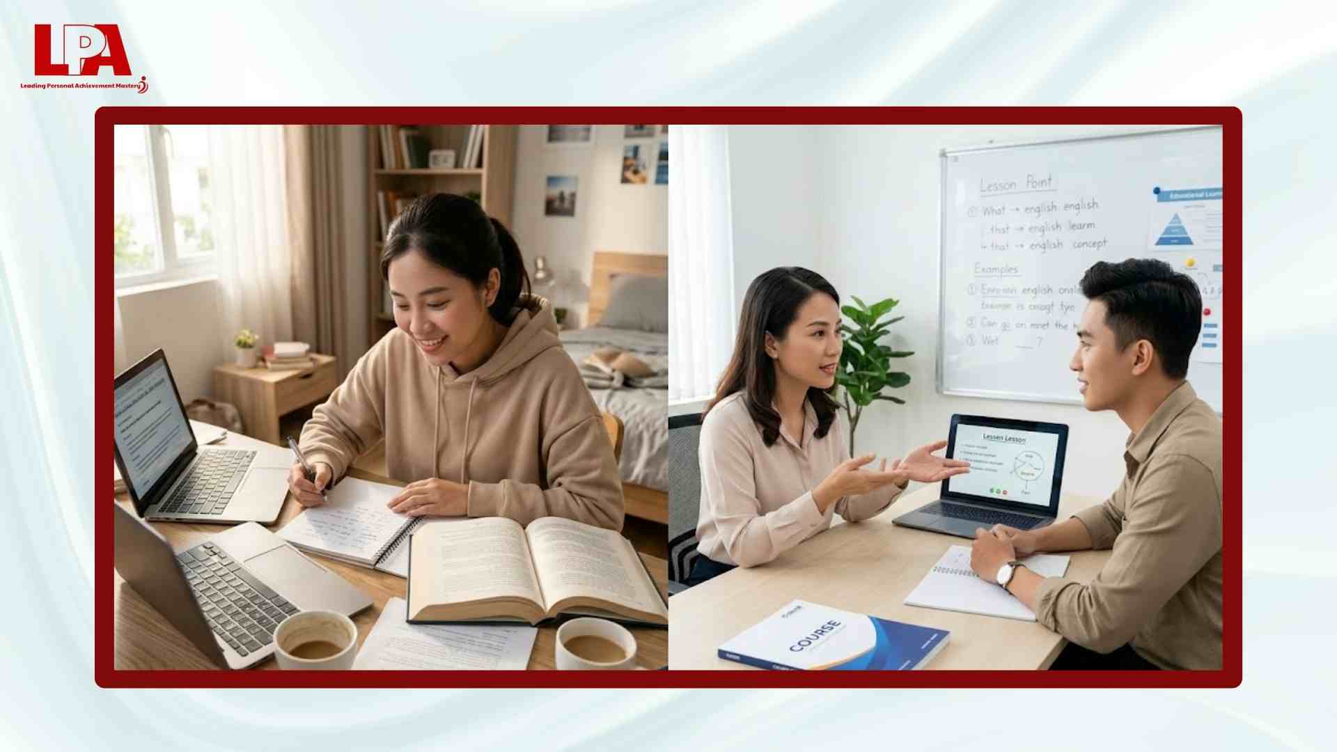 Tự học Tiếng Anh và học khóa học lộ trình bài bản khác nhau như thế nào?