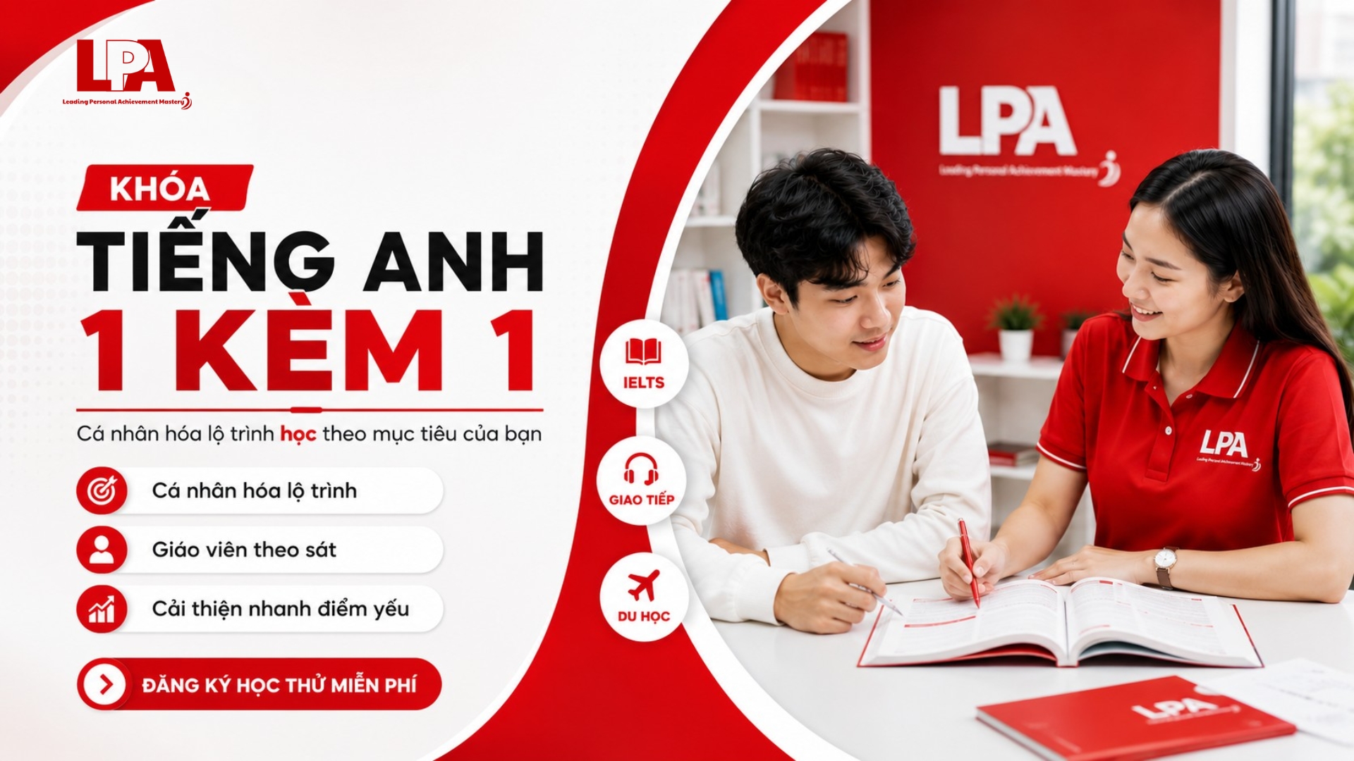Tiếng anh 1 kèm 1