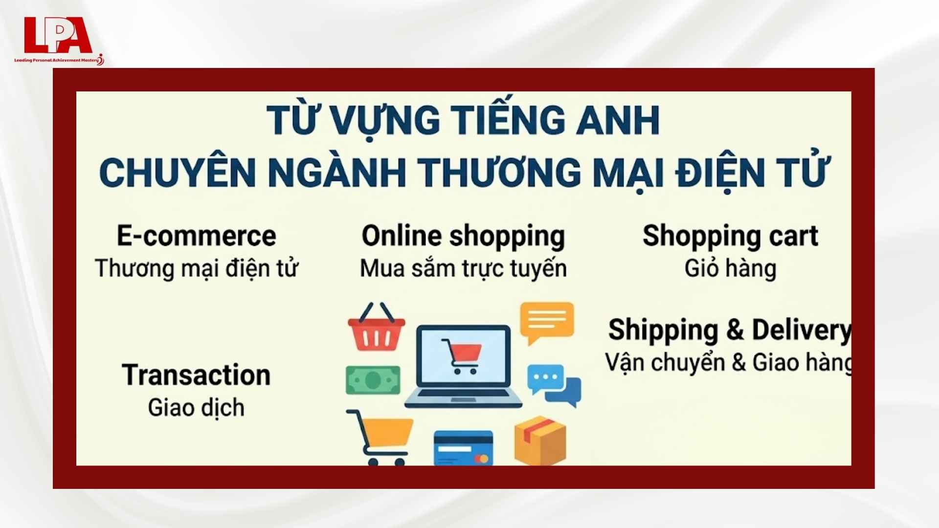 Tổng hợp từ vựng Tiếng Anh chuyên ngành Thương mại điện tử
